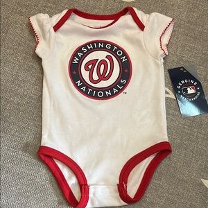 Genuine Merchandise White and Red Kids Bodysuit (3-6 Months) NWT